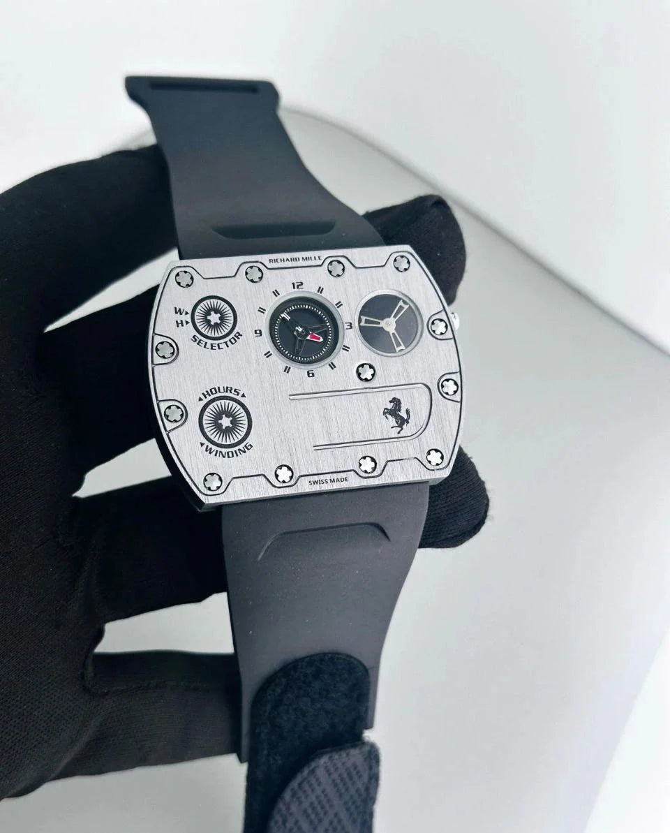 Ric@rd Mille RM UP-01 Ferrari Ultra-Thin – Limited Edition Titanium - Black Color