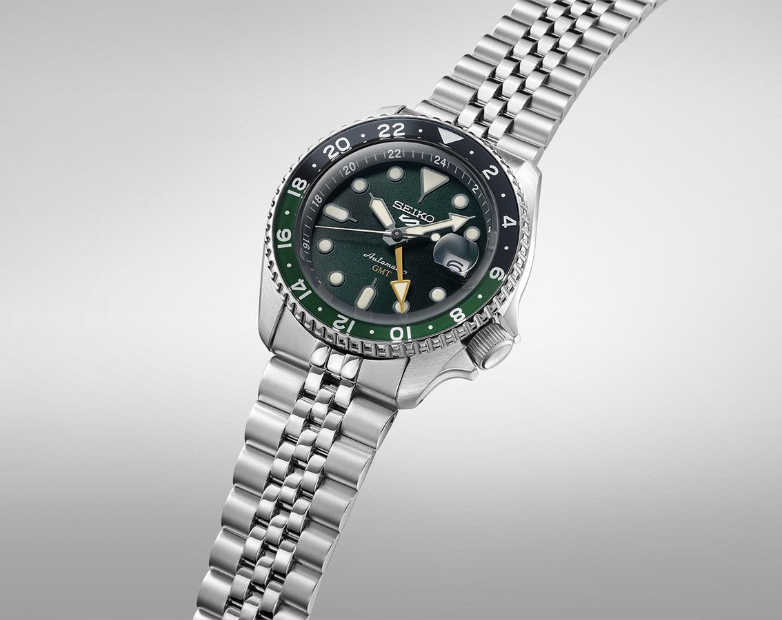 S_iko 5 Sports SKX GMT Bi-Colour Green