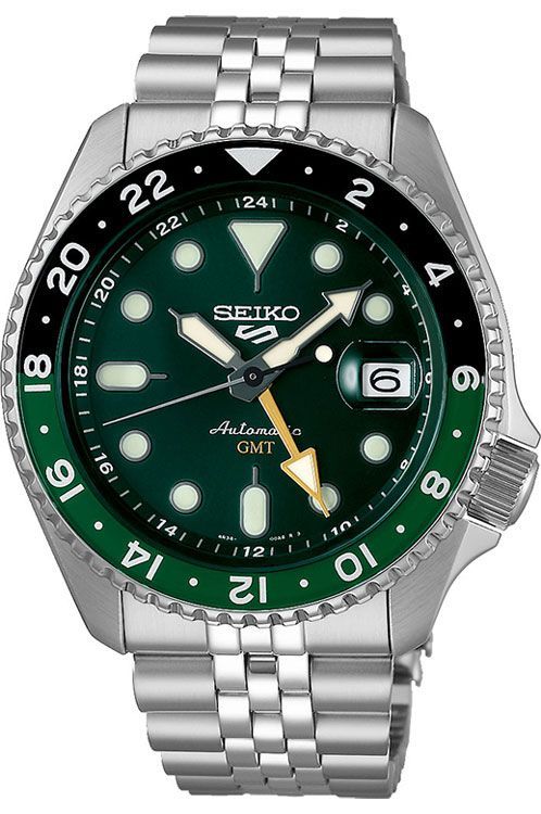 S_iko 5 Sports SKX GMT Bi-Colour Green
